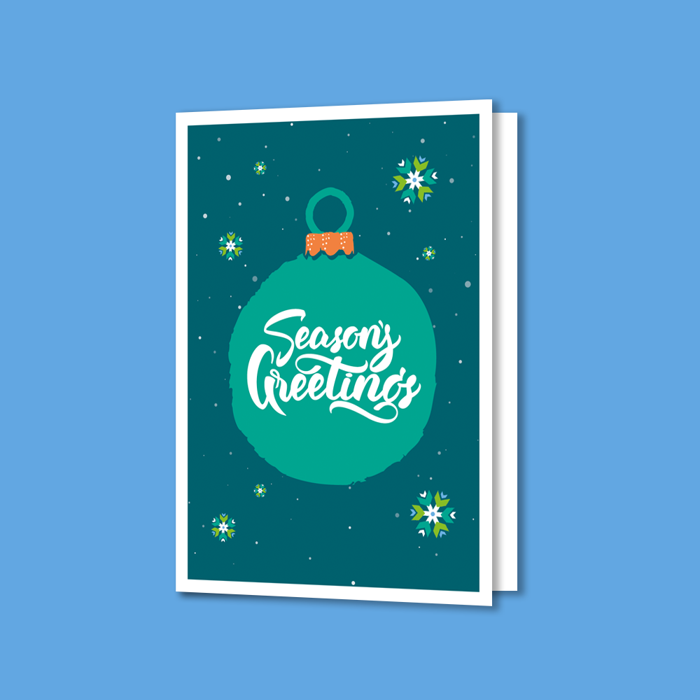 Samaritans Christmas Baubles Cards, pack of 8