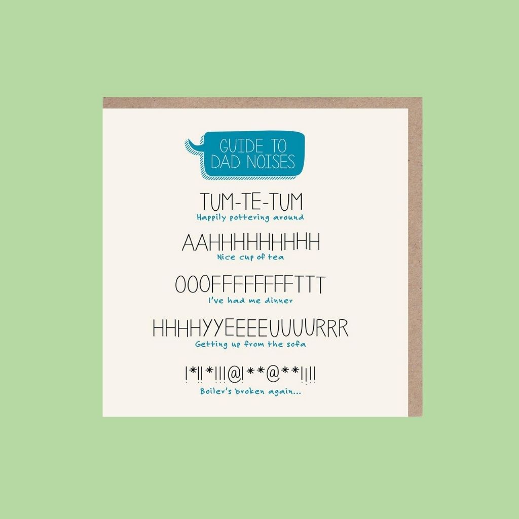 Guide To Dad Noises - Father's Day Card