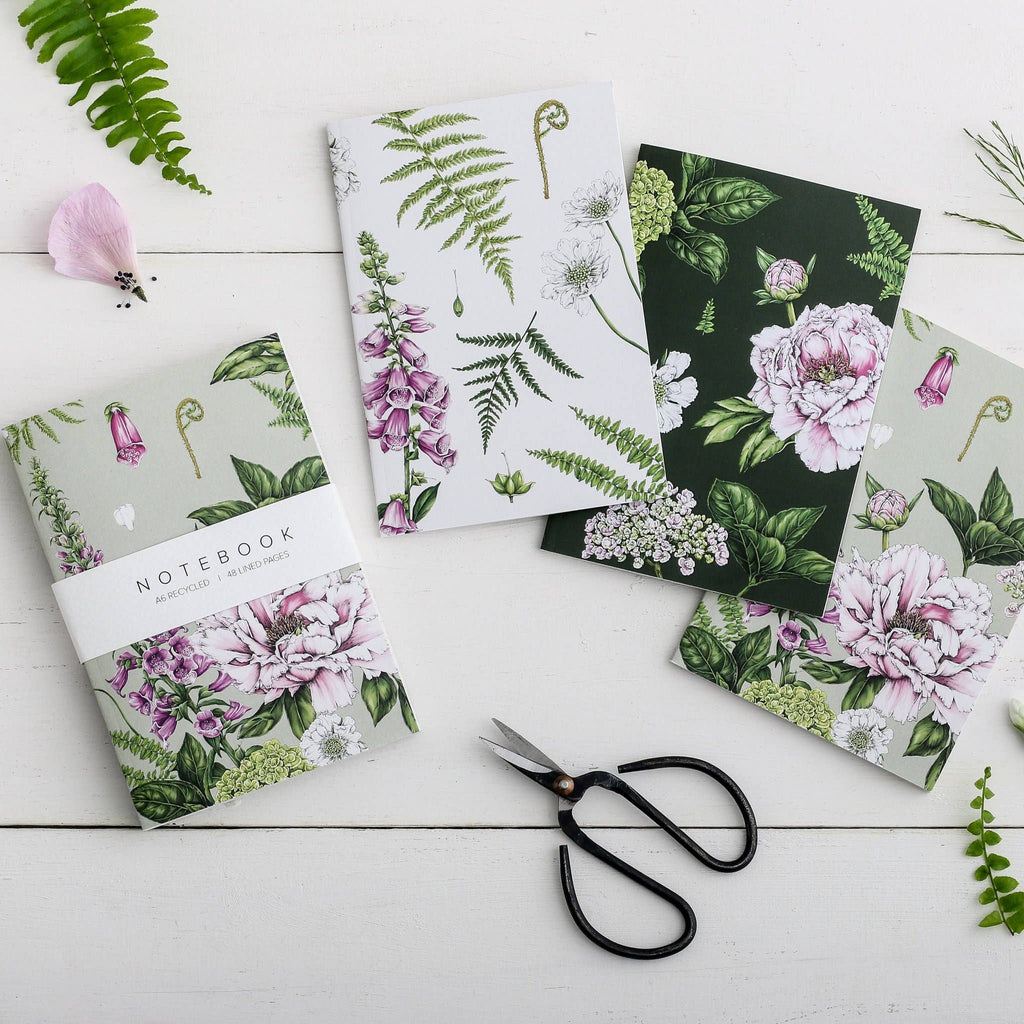 Summer Garden - Pack of 3 A6 Notebooks